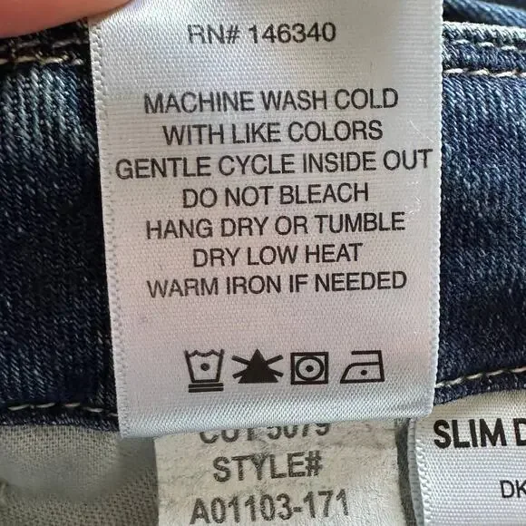 AMO Women's High Rise Blue Jeans - Picture 4 of 9